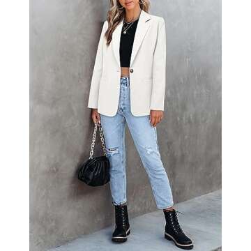 Stylish CRAZY GRID Women's Casual Blazer Jacket for Every Occasion