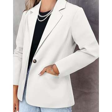 Stylish CRAZY GRID Women's Casual Blazer Jacket for Every Occasion