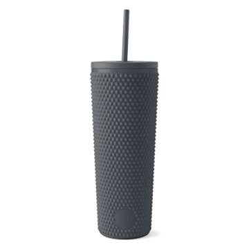 Simple Modern Plastic Matte Studded Tumbler with Lid and Straw | Reusable BPA Free Iced Coffee Cups ...