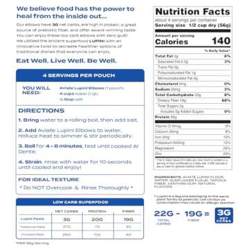 Aviate Keto Pasta Elbows - Low Carb & High Protein