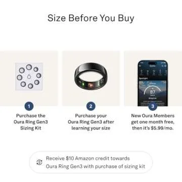 Oura Ring Gen3 Horizon - Stylish Sleep and Fitness Tracker