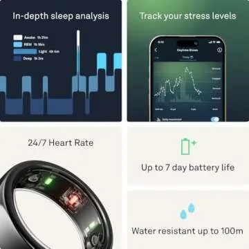 Oura Ring Gen3 Horizon - Stylish Sleep and Fitness Tracker