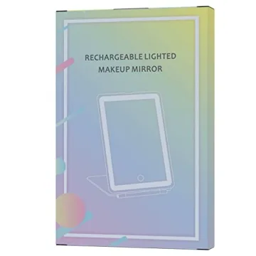 Compact FUNTOUCH Travel Makeup Mirror with Bright LEDs