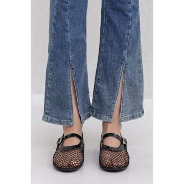 Adolilove Women's Mesh Ballet Flats for Ultimate Comfort