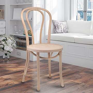 1018 Hairpin Bentwood Chairs, Modern Dining Room, Coffee Shop, Cafe, Kitchen Bistro, or Vanity Seati...