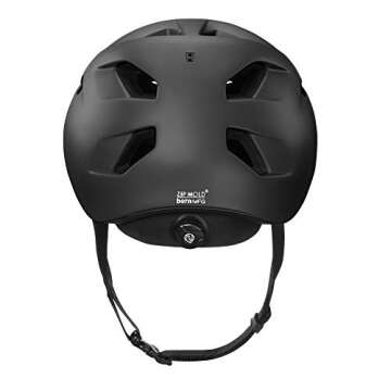 Bern Allston Adult Bike Helmet - Low Profile Comfortable Ventilated Urban Commuter Urban Cycling Helmet for Bicycle, Safety Certified for Men & Women(Matte Black, Large)
