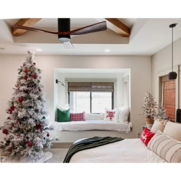 Fraser Hill Farm 7.5-Feet Snow Flocked Christmas Tree