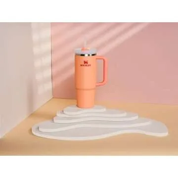 Stanley Quencher H2.0 Tumbler with Handle & Straw 30 oz | Twist On 3-Way Lid | Cupholder Compatible for Travel | Insulated Stainless Steel Cup | BPA-Free | Nectarine