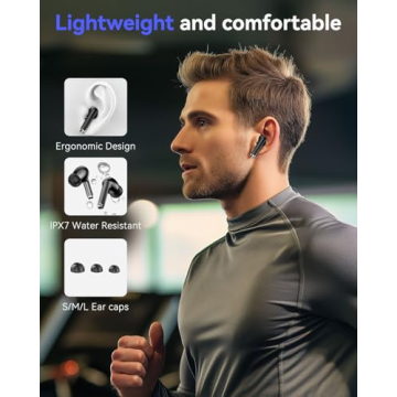 XIAOWTEK Wireless Earbuds with 50H Playback & Waterproof