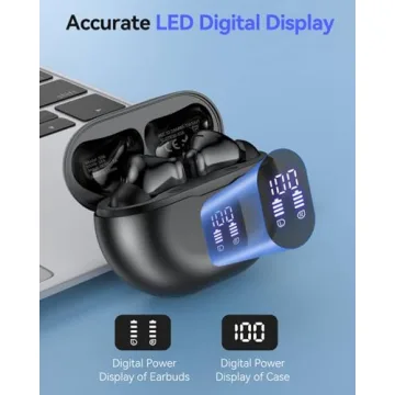 XIAOWTEK Wireless Earbuds with 50H Playback & Waterproof