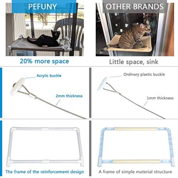 PEFUNY Cat Window Hammock - Space Saving Cat Seat