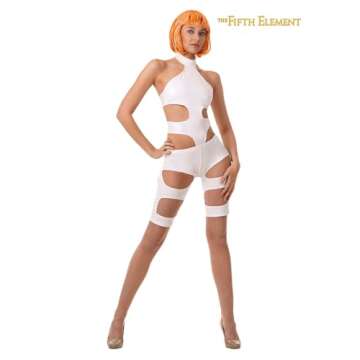 Authentic 5th Element Leeloo Thermal Bandages Halloween Costume for Women | Sci-Fi Classic Cosplay O...