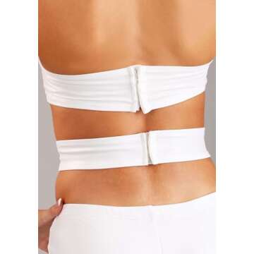 Authentic 5th Element Leeloo Thermal Bandages Halloween Costume for Women | Sci-Fi Classic Cosplay Outfit with Synthetic Wig - Officially Licensed Small White