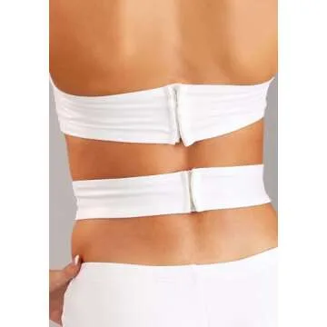 Authentic 5th Element Leeloo Thermal Bandages Halloween Costume for Women | Sci-Fi Classic Cosplay Outfit with Synthetic Wig - Officially Licensed Small White