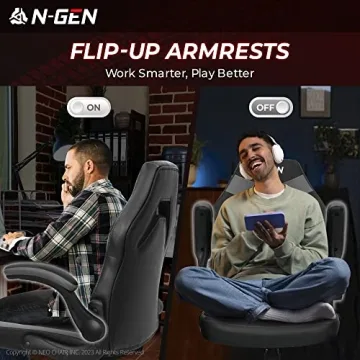 N-GEN Ergonomic Video Gaming Chair with Lumbar Support