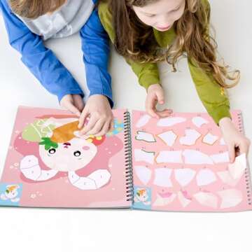 90shine Easter Sticker Books for Kids 4-8 - Creative Fun