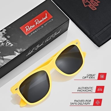 Retro Rewind Polarized Sunglasses - Stylish UV400 Protection