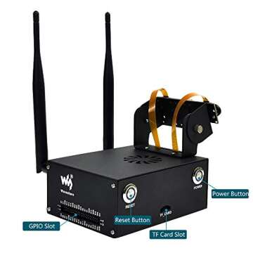 [2020 Latest] Jetson Nano Case, iUniker Jetson Nano B01 Case with PWM Large Cooling Fan Jetson Nano Case Cooling Fan Compatible with Both B01 and A02 Version with Pwm Fan (for B01 & A02)