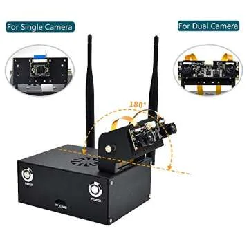 [2020 Latest] Jetson Nano Case, iUniker Jetson Nano B01 Case with PWM Large Cooling Fan Jetson Nano Case Cooling Fan Compatible with Both B01 and A02 Version with Pwm Fan (for B01 & A02)