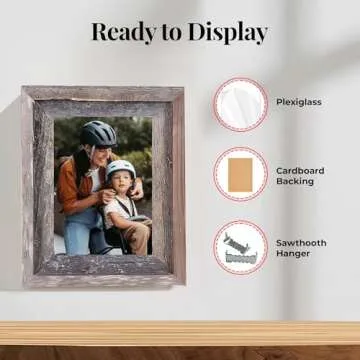 Rustic Reclaimed Wood Picture Frame - Handmade in USA