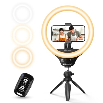 UBeesize 10 Inch Selfie Ring Light for Creators and Influencers