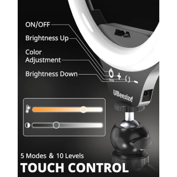 UBeesize 10 Inch Selfie Ring Light for Creators and Influencers