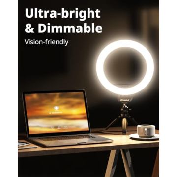 UBeesize 10 Inch Selfie Ring Light for Creators and Influencers