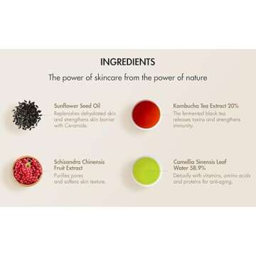 Dr.Ceuracle by leegeehaam Vegan Kombucha Cream Essence (150 ml / 5.07 fl. oz.) - All-in-One Korean Skin Care Serum formulated Kombucha Tea Extract