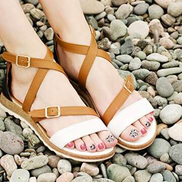 Premium BBTO Toenail Tips - 500 Pcs Art Kit for DIY & Salons