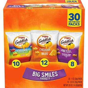 Goldfish Crackers Variety Pack - Cheddar, Colors, Pretzels