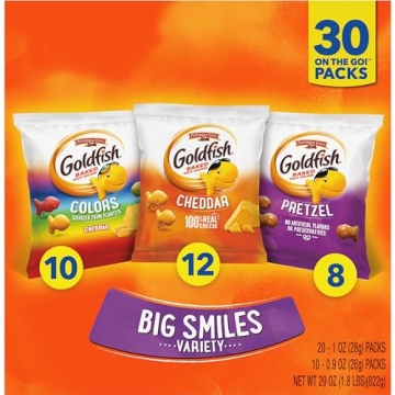 Goldfish Crackers Variety Pack - Cheddar, Colors, Pretzels