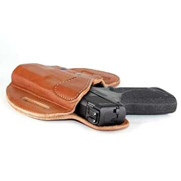 Urban Carry Lock Leather Hybrid OWB Holster for Comfort and Security