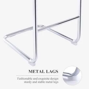 JIRAIN Rattan Bar Stools Set of 2, 24 Inch Modern Counter Stools with Cane Back, Low Back Barstools with Cane Seat, Counter Height Chairs with Metal Legs for Kitchen Island, Yellow