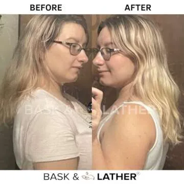 Bask & Lather Scalp Stimulator Hair Growth Oil, Cold Pressed Oils Including Mint and Rosemary Oil for Hair Growth, Grapeseed Oil, Organic Natural Leave in Hair Oil, All Hair Types, 2 Fl Oz