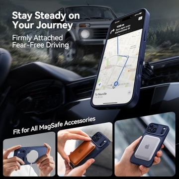 CASEKOO Blue iPhone 17 Pro Max Case with 360 Spin Stand