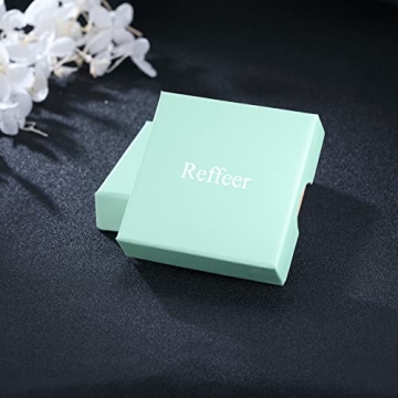 Elegant Reffeer Sterling Silver Bow Stud Earrings for Women