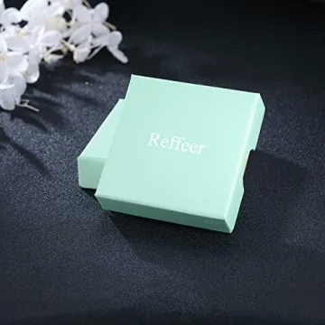 Elegant Reffeer Sterling Silver Bow Stud Earrings for Women