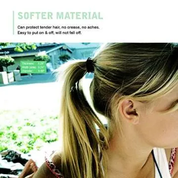 CYWLIFE Tiny Hair Ties Bands for Baby Girls Women Thin & Fine Hair, 100 PCS Black, 7MM No Crease Ponytail Holders Hair Elastics, No Hurt Durable Soft Rubber Bands for Kids Men