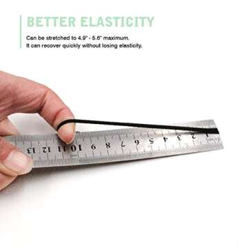 CYWLIFE Tiny Hair Ties Bands for Baby Girls Women Thin & Fine Hair, 100 PCS Black, 7MM No Crease Ponytail Holders Hair Elastics, No Hurt Durable Soft Rubber Bands for Kids Men