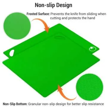 Flexible Cutting Mat Set - Color-Coded & Non-Slip Design