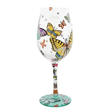 Unique Designs by Lolita Butterflies Artisan Wine Glass