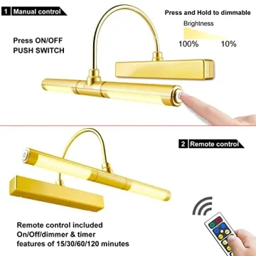 LUXSWAY Wireless Picture Light Remote Control Dimmable