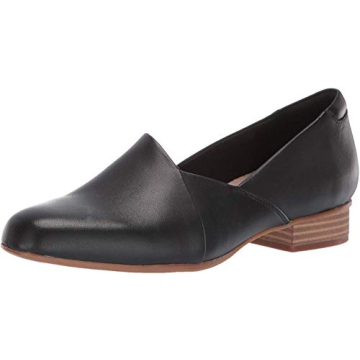 Clarks Womens Juliet Palm Loafers | Stylish Black Leather Comfort
