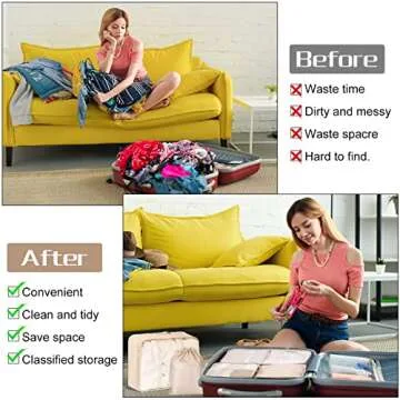 FAMOMI Packing Cubes 7 Set for Effortless Travel Organization