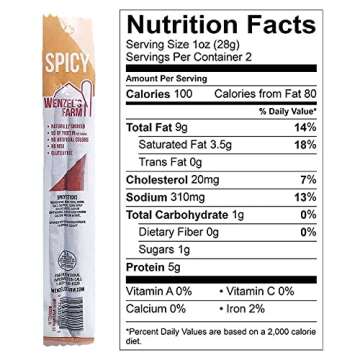 Wenzel’s Farm Variety Snack Sticks │Supports Active Lifestyles │ Flavorful, Natural Smoked │ High Protein, Low Carb │ No MSG, Fillers, Binders, Artificial Colors │ Gluten Free | 16 sticks (8 packs of 2) | Original Variety Pack