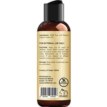 Organic Castor Oil - 100% Pure Natural Strength for Hair