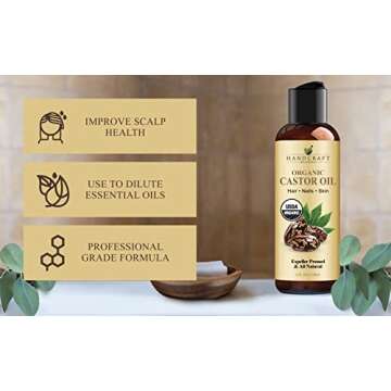 Organic Castor Oil - 100% Pure Natural Strength for Hair