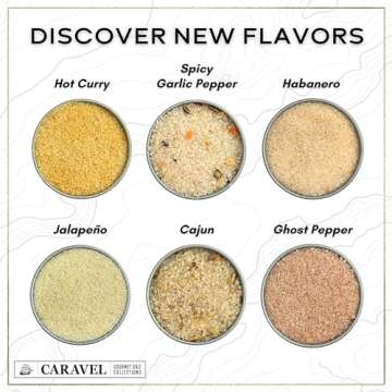 Spicy Sea Salt Sampler Set, Ghost Pepper and Habanero Salt, Give Spicy Seasoning Salt as a Gourmet C...