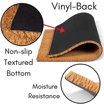 Fun BIRDROCK HOME Dog Doormat for Pet Lovers - 18x30 Inch