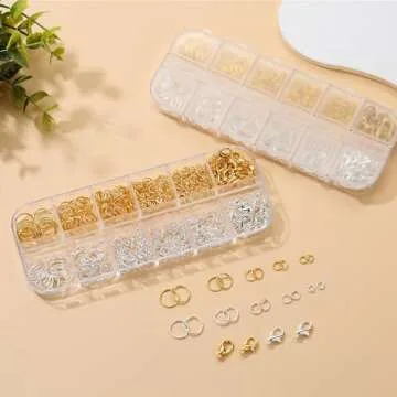 KOPOX 500PCS Jump Rings Set for Jewelry Making with Clasps